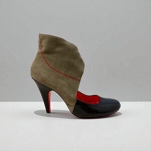 Matiko Two-Tone Leather Ankle Bootie / Pumps – Size 9